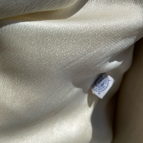 Vintage 1960s Gus Meyer Beige Wool Coat Honey Furry Collar 3/4 Sleeves L - Picture 7 of 16